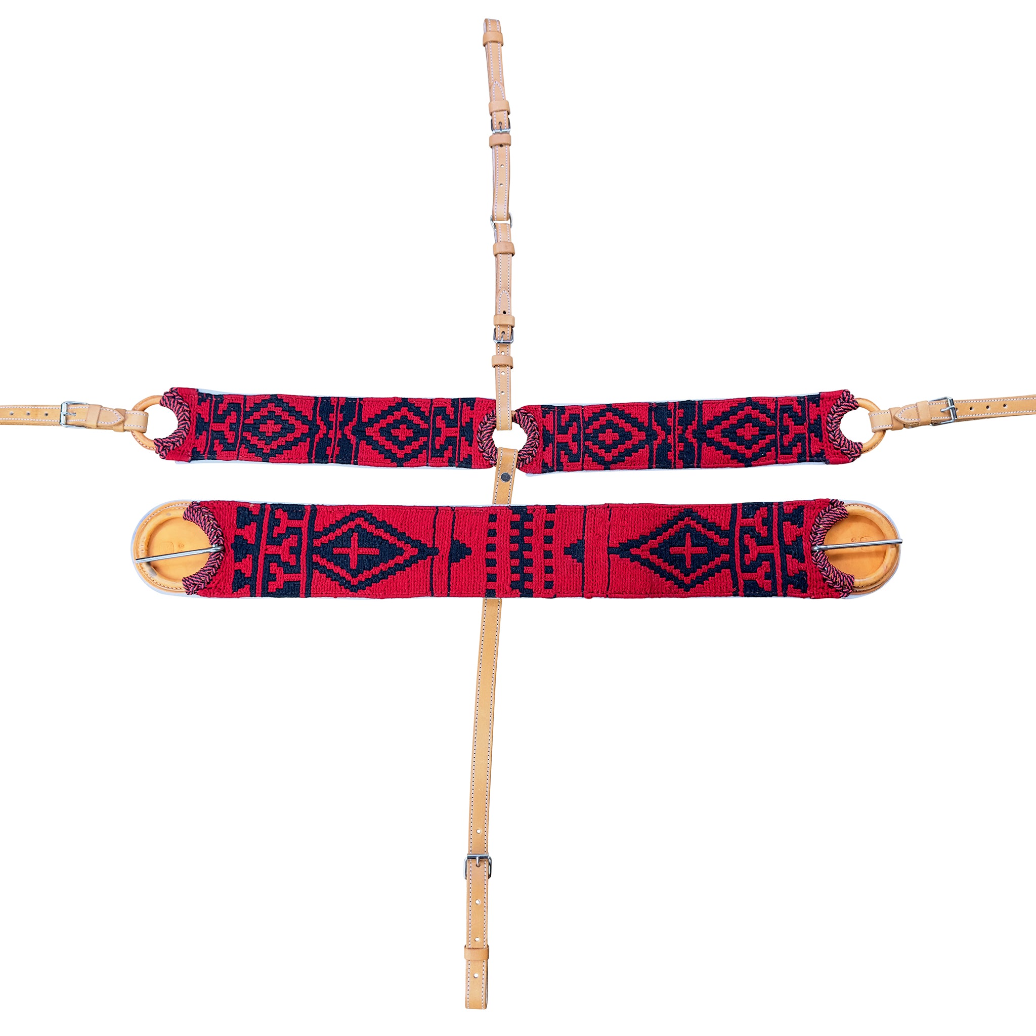 49 -  Juego de pechopretal y cincho de greca fino