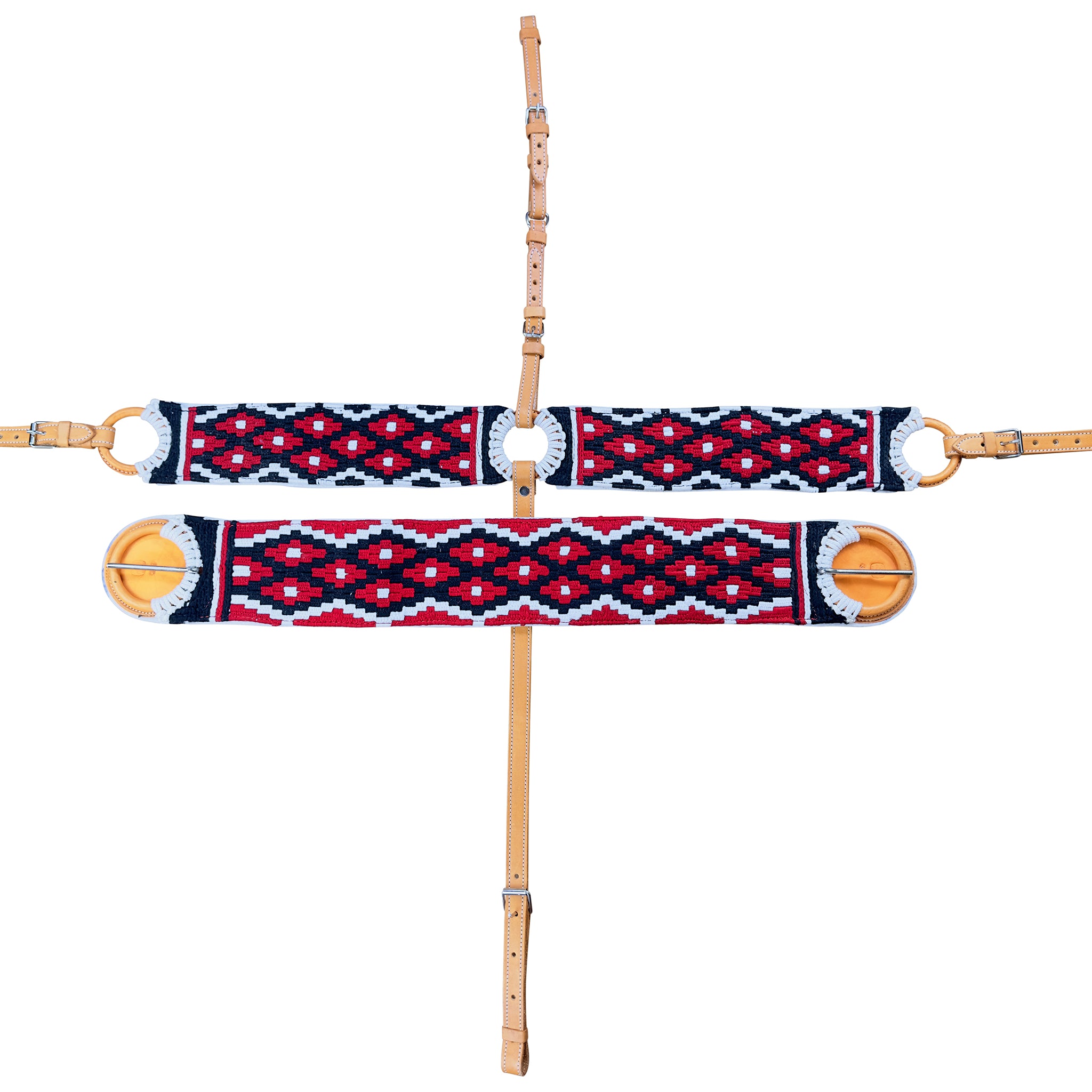 51 - Juego de pechopretal y cincho de greca fino